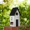 Glitzhome® 14.25" Modern White Wood Garden Birdhouse